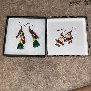 Christmas earrings